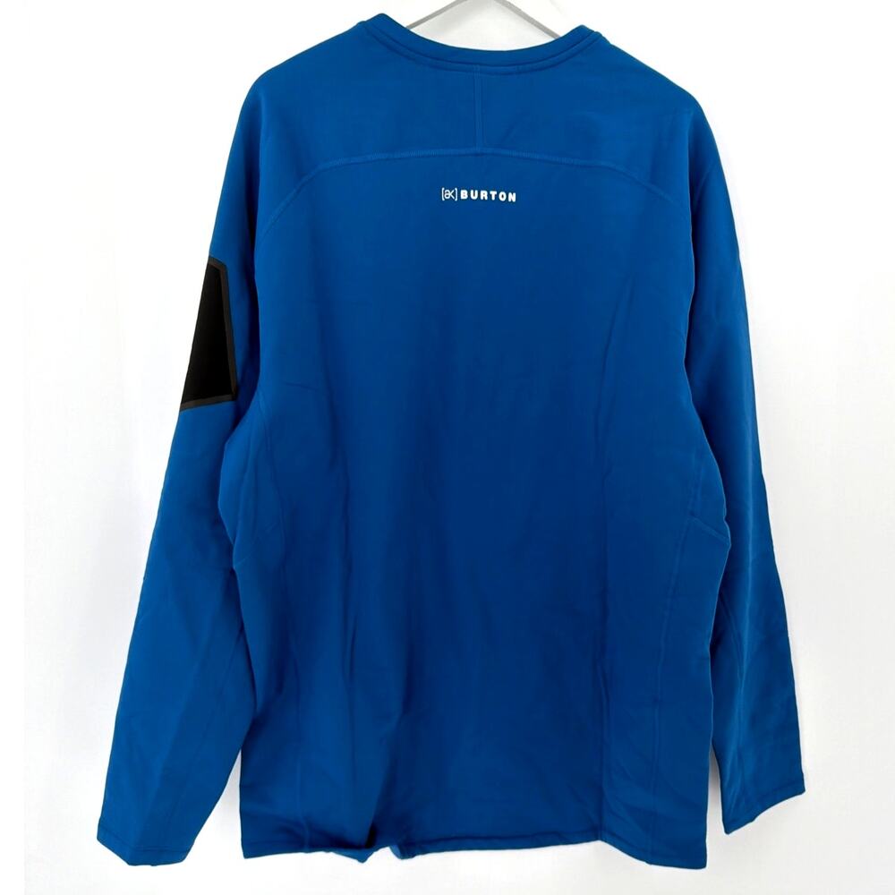 Burton [ak] Blue Teal Baker Stretch Crewneck Fleece Sweatshirt Size XXL - Picture 9 of 11